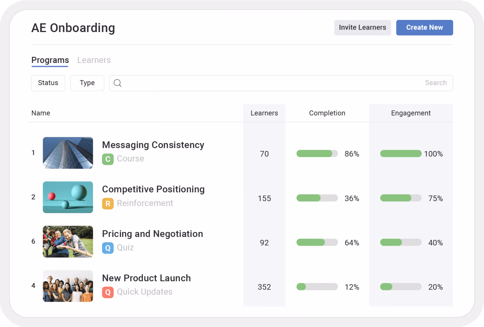 Mindtickle sales readiness platform interface