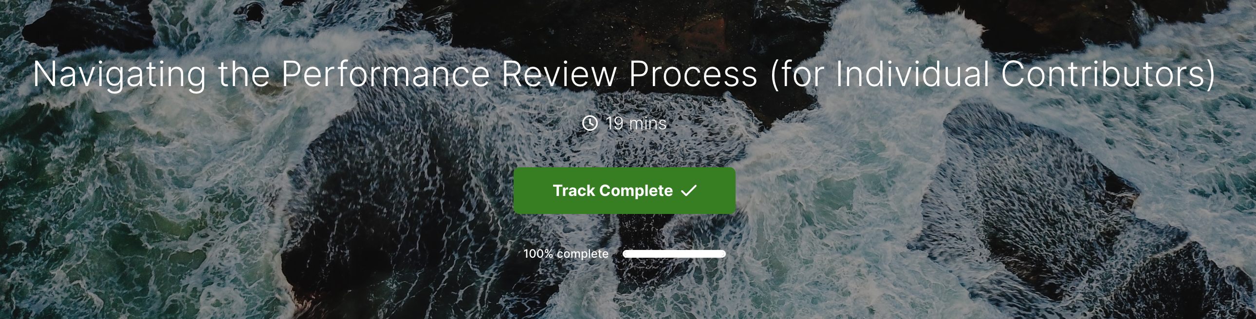 Track and measure training program progress in Continu