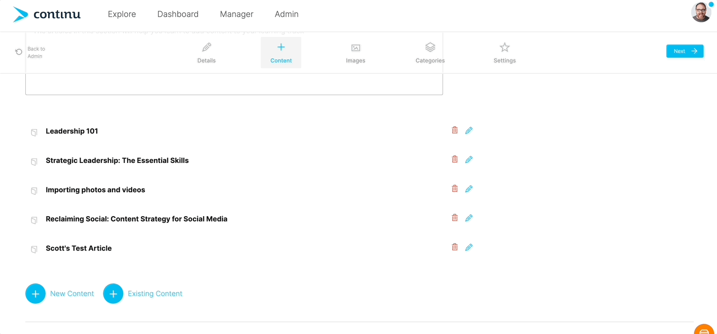 Combine multiple training modules into a powerful Learning Track for employees.