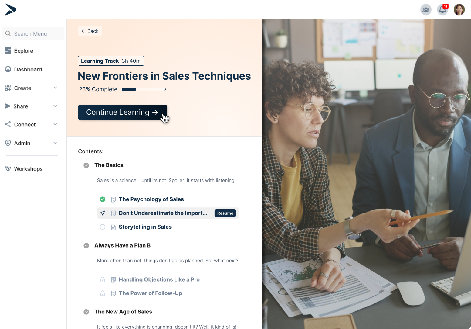Create peronalized learning paths for your LMS users.
