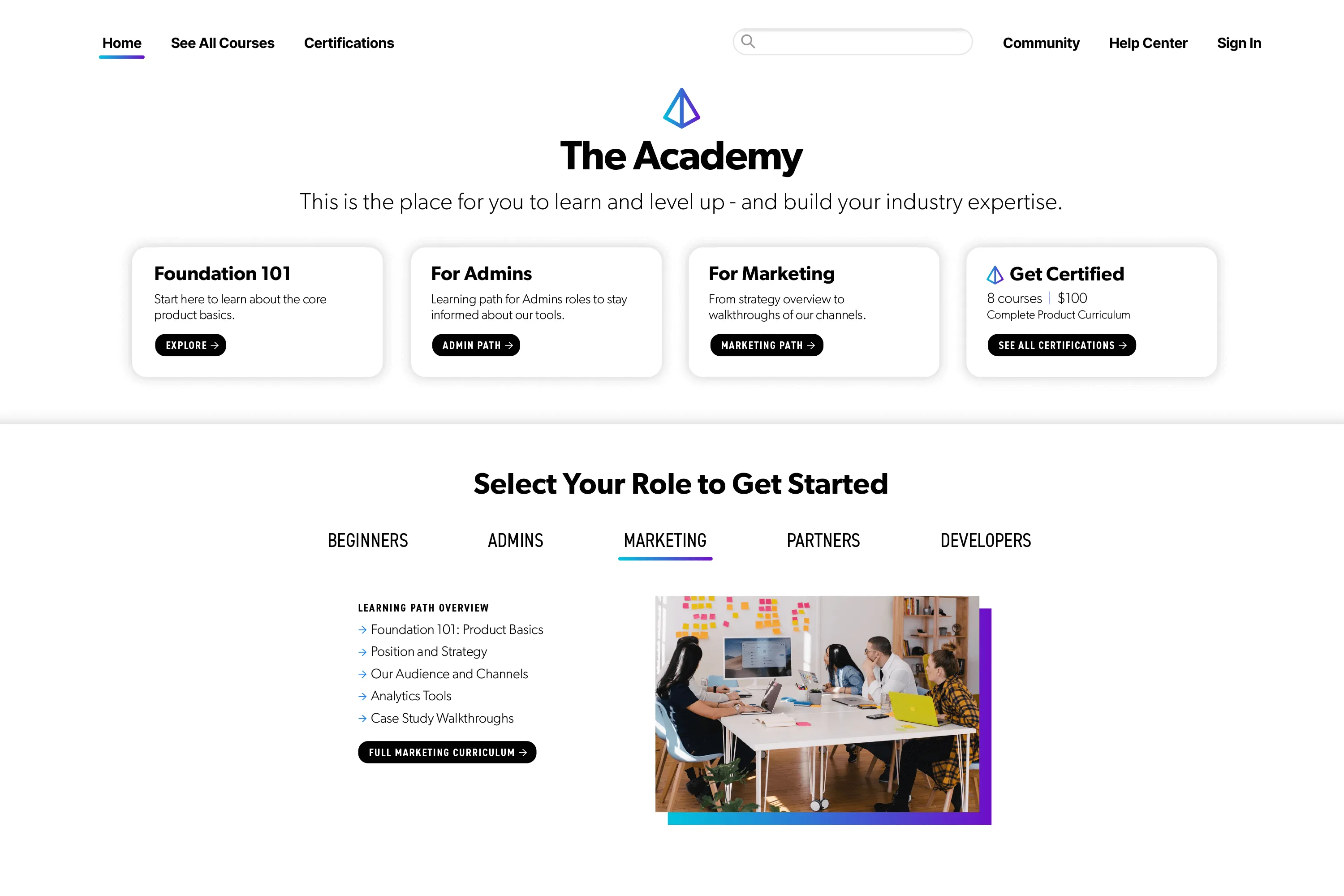 Skilljar dashboard