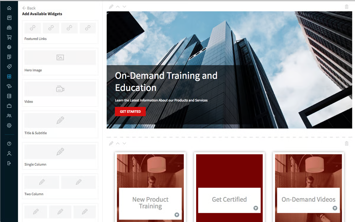 Thought Industries dashboard