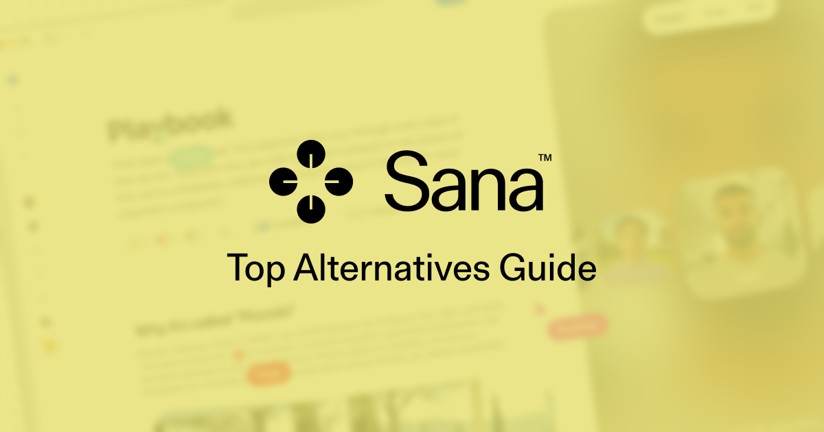 Best Sana alternatives