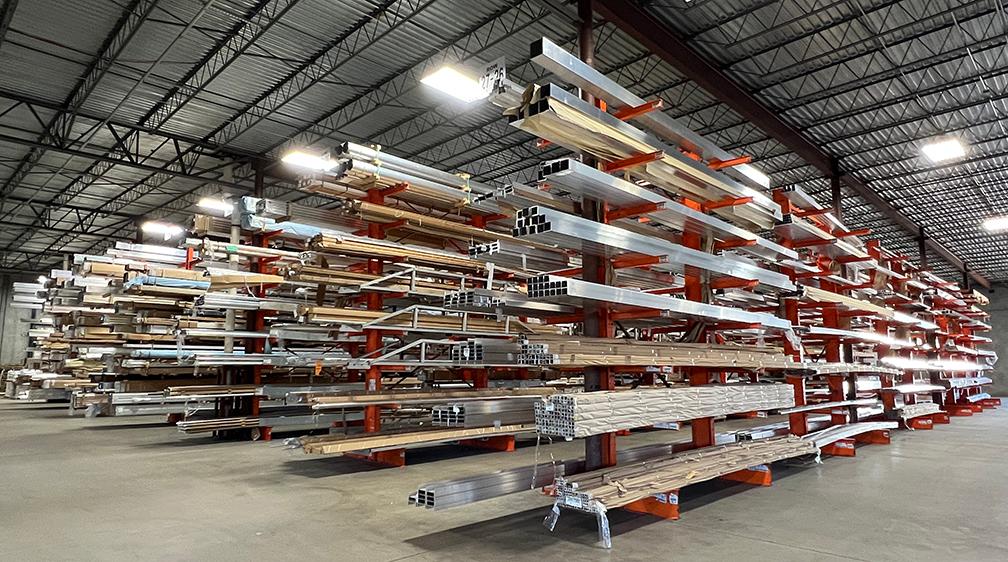 EMS's metal fabricating warehouse.